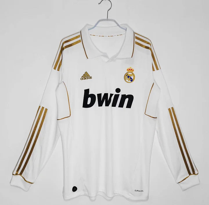 REAL MADRID HOME RETRO KIT 2011/12 LONG SLEEVES