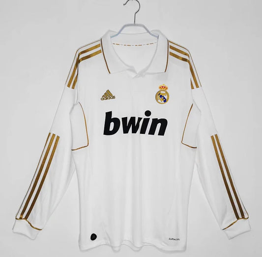 REAL MADRID HOME RETRO KIT 2011/12 LONG SLEEVES