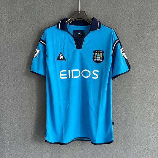 MANCHESTER CITY 01/02 HOME RETRO KIT